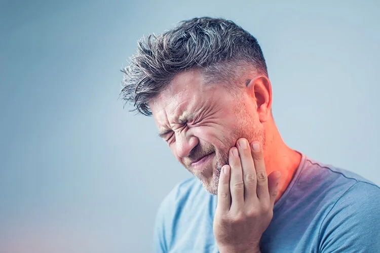 Man with missing teeth