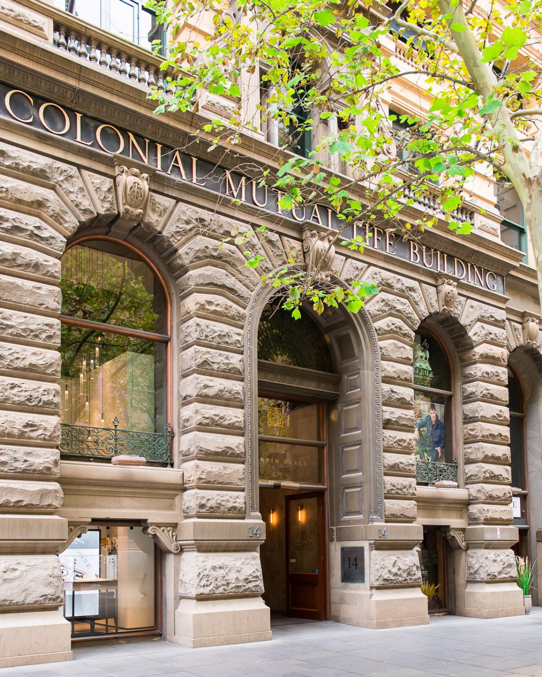 Colonial Mutual Life building Martin Place entrance